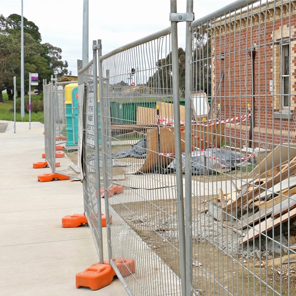 what's the process for booking the removal of the temporary fence once my job or even is over